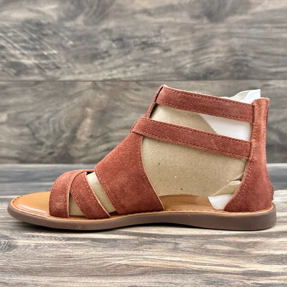 NIB BOC by Born Dora 8M Suede Gladiator Sandal Dk Red - Picture 5 of 12
